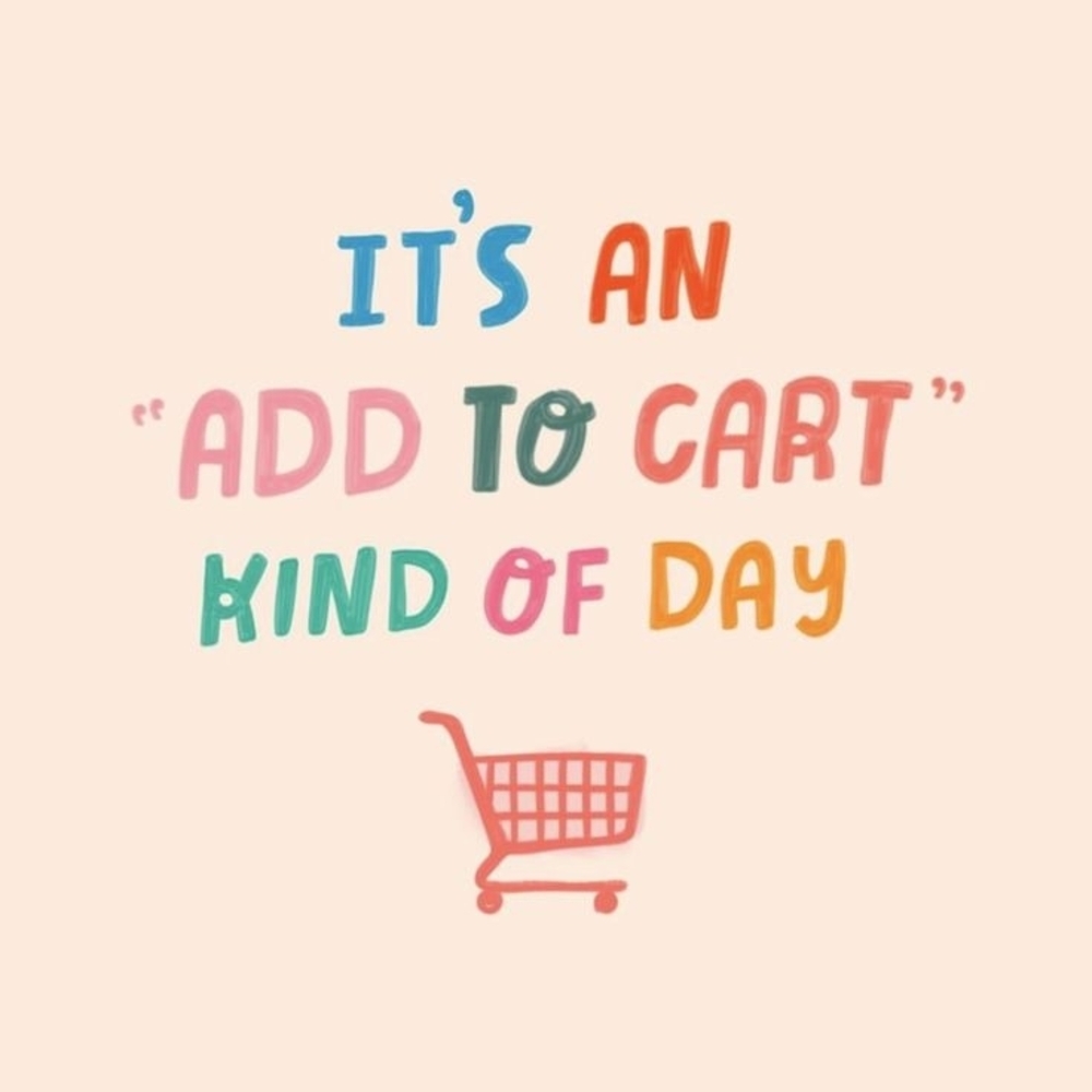 Colorful Add to Cart Day Graphic